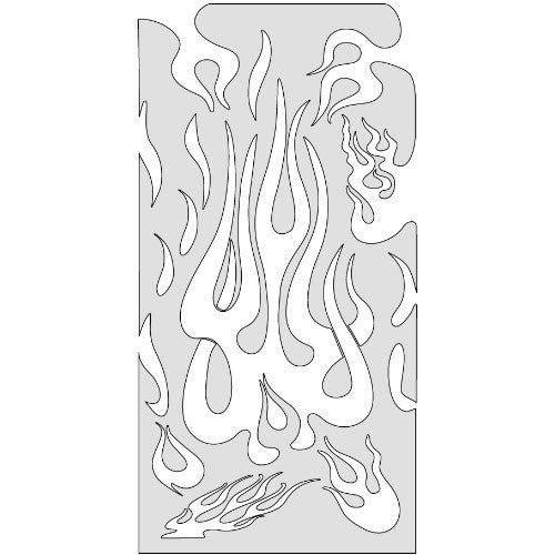 Stencil Artool Flame medium