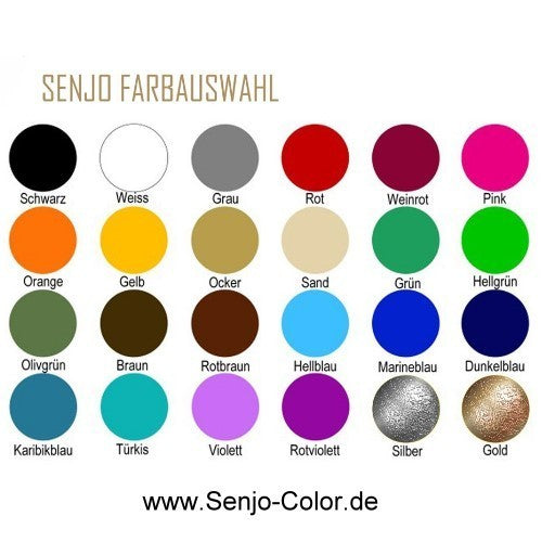 Senjo-Color Basic Body Painting Color Color Table