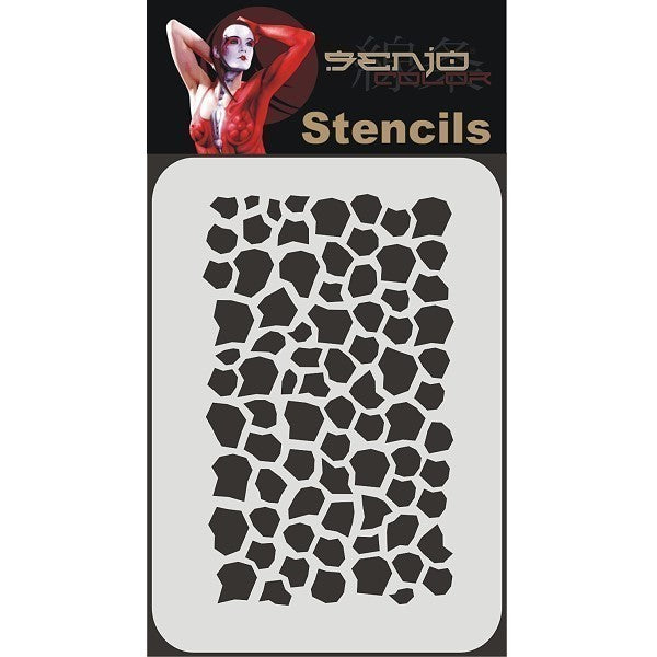 Airbrush Stencil A5 - Reptile Structure-1 TST1055 Senjo Color