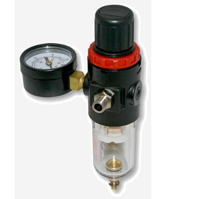 Water separator with pressure regulator and pressure gauge