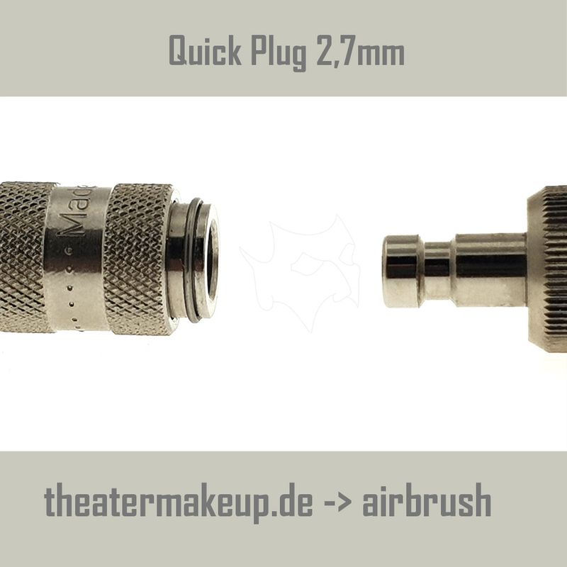 Airbrush coupling NW 2,7mm & M5x0,45 AG Badger, Revell