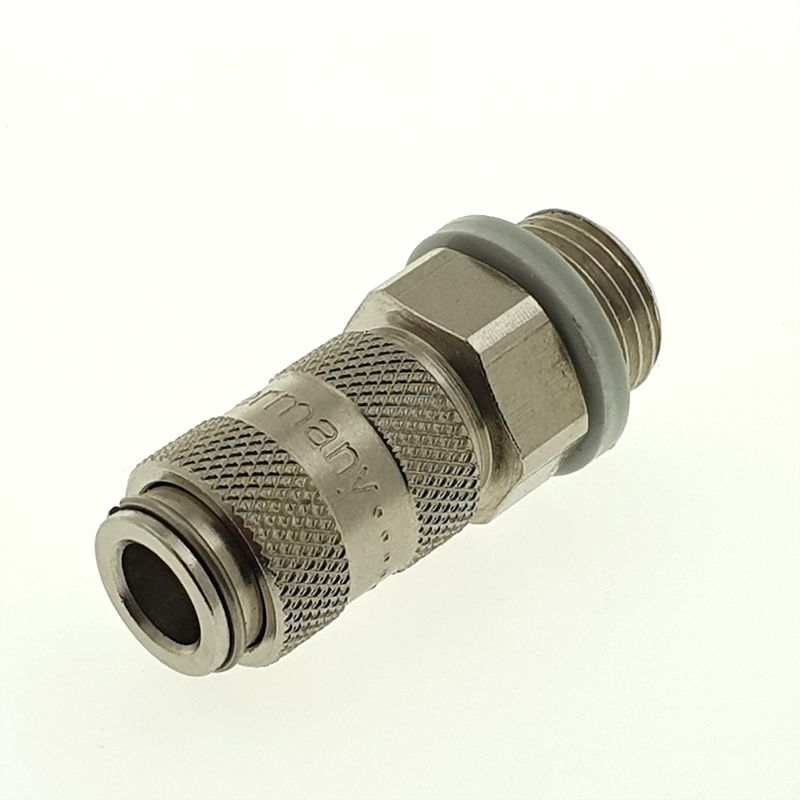 Airbrush coupling 2.7mm with external thread 1/8 inch