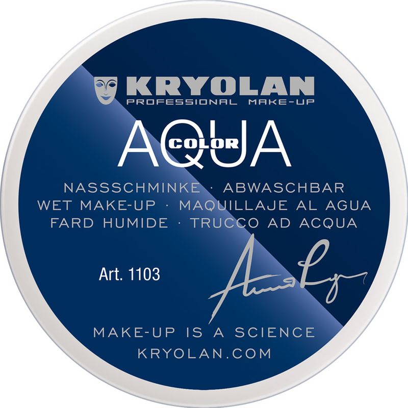 Aquacolor wet makeup tin 55ml Kryolan