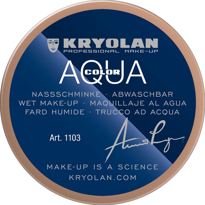Aquacolor wet makeup tin 55ml Kryolan - 3W