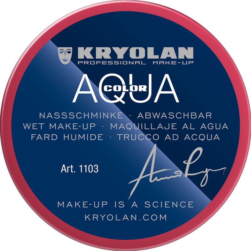 Aquacolor wet makeup tin 55ml Kryolan - pink