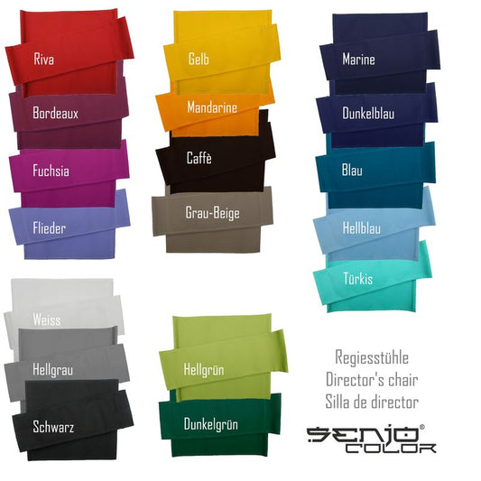 Director chair cover color selection Senjo Color