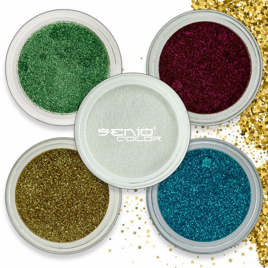 Organic Base Glitter - Set 5 colors Senjo Color