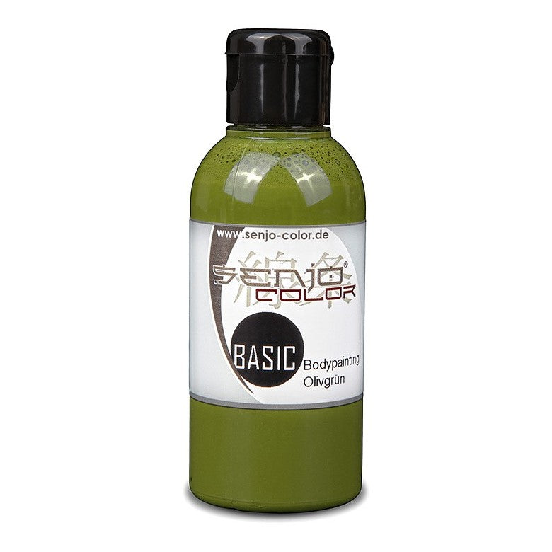 Airbrush body painting paint 75ml bottle olive green Senjo Color Basic 