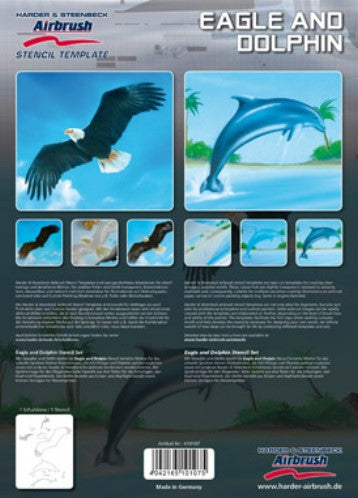 Eagle and Dolphin Airbrush Stencils