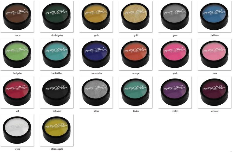Face painting colors overview makeup cans for body painting, face painting, children's makeup