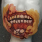Latex zombie chin painted example