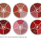 Lip Rouge Wheel 6 colors color selection