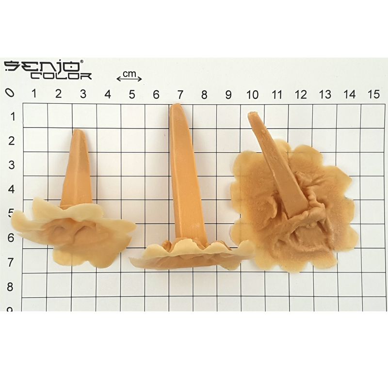 Nail wound wooden stake medieval 3 parts latex application to stick on
