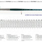 Round brush Synthetic 1570-6 daVinci size chart