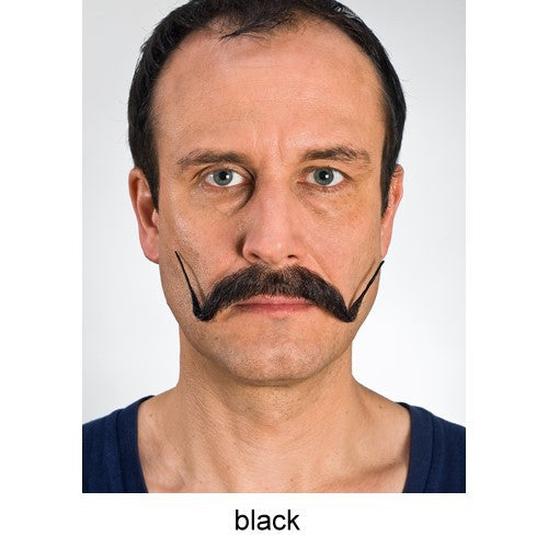 Mustache No.6 black twirled
