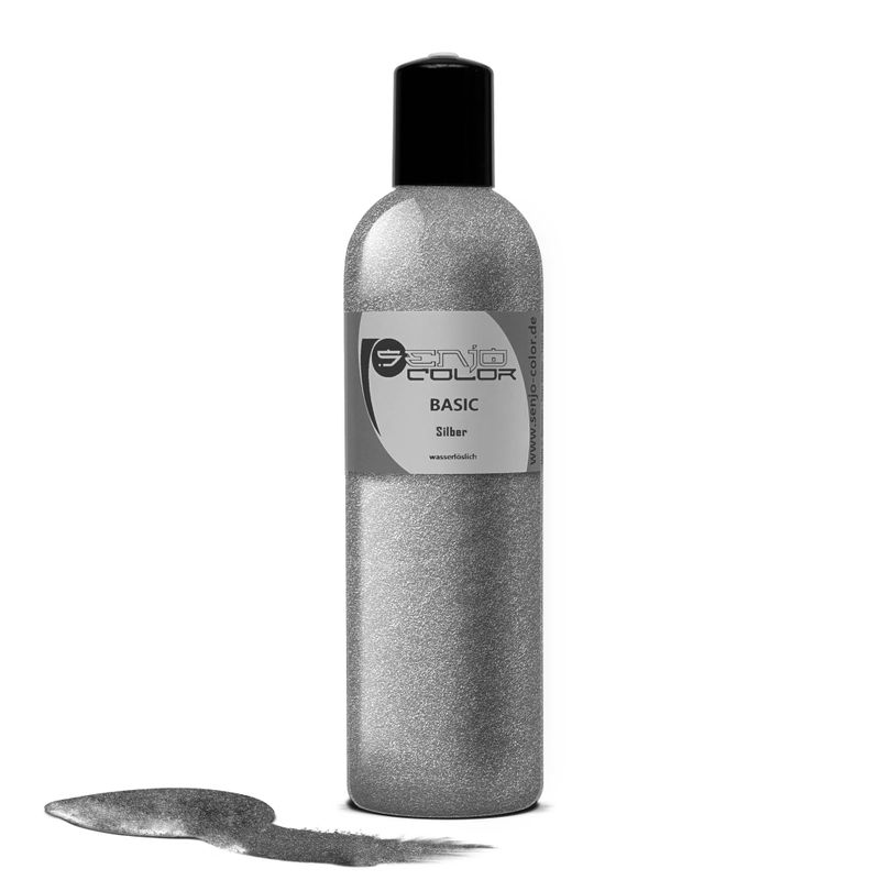 Silver body painting color 250ml liquid from Senjo Color