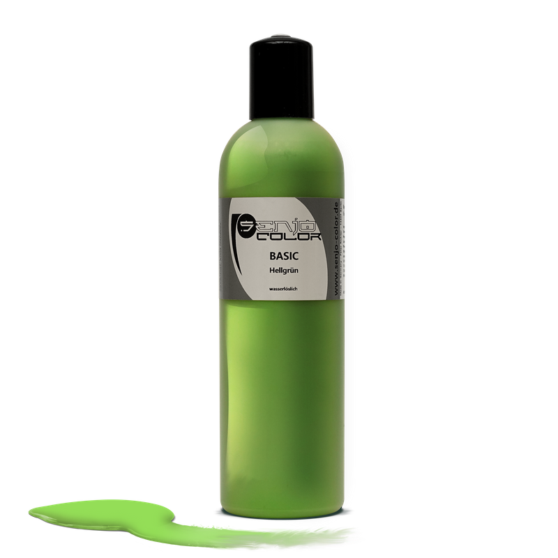 Airbrush body painting paint 250ml bottle light green Senjo Color Basic 