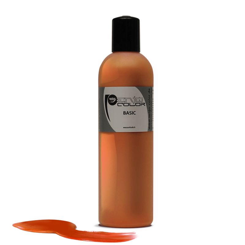 Airbrush body painting paint 250ml bottle orange Senjo Color Basic 