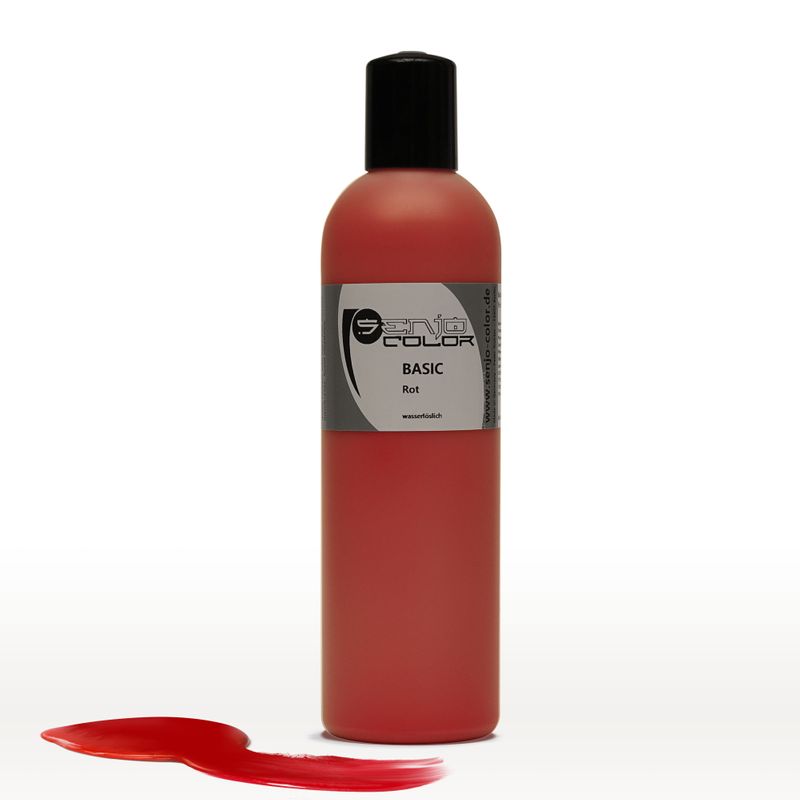 Red airbrush body painting paint 250ml bottle Senjo Color Basic 