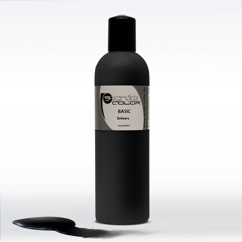 Black airbrush body painting paint 250ml bottle Senjo Color Basic 