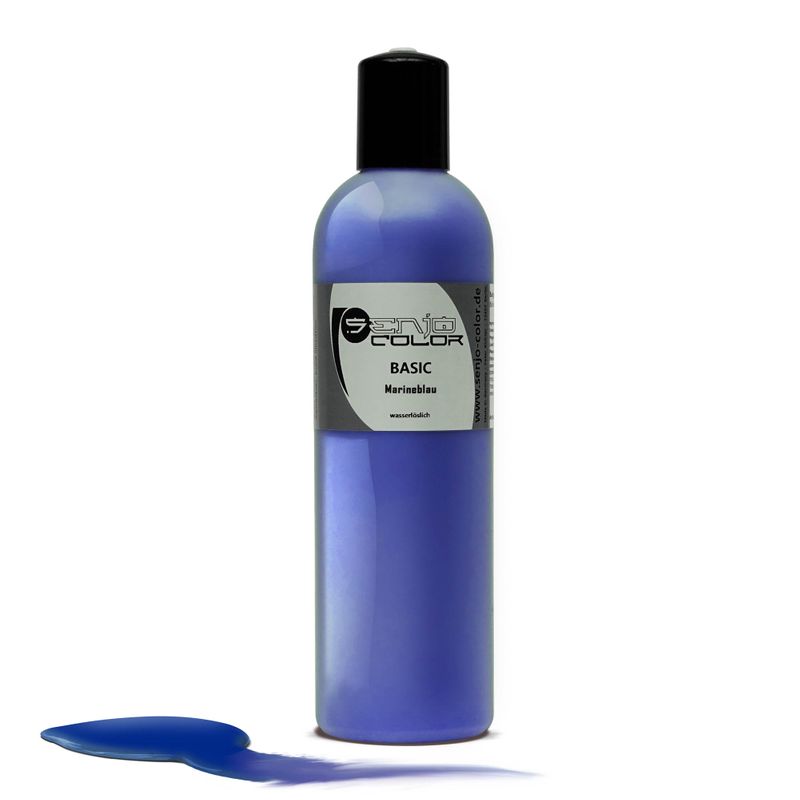Airbrush body painting paint 250ml bottle navy blue Senjo Color Basic 