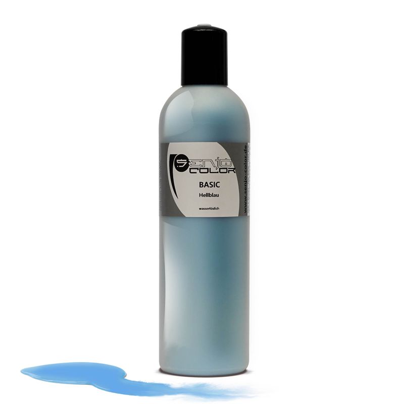 Airbrush body painting paint 250ml bottle light blue Senjo Color Basic 
