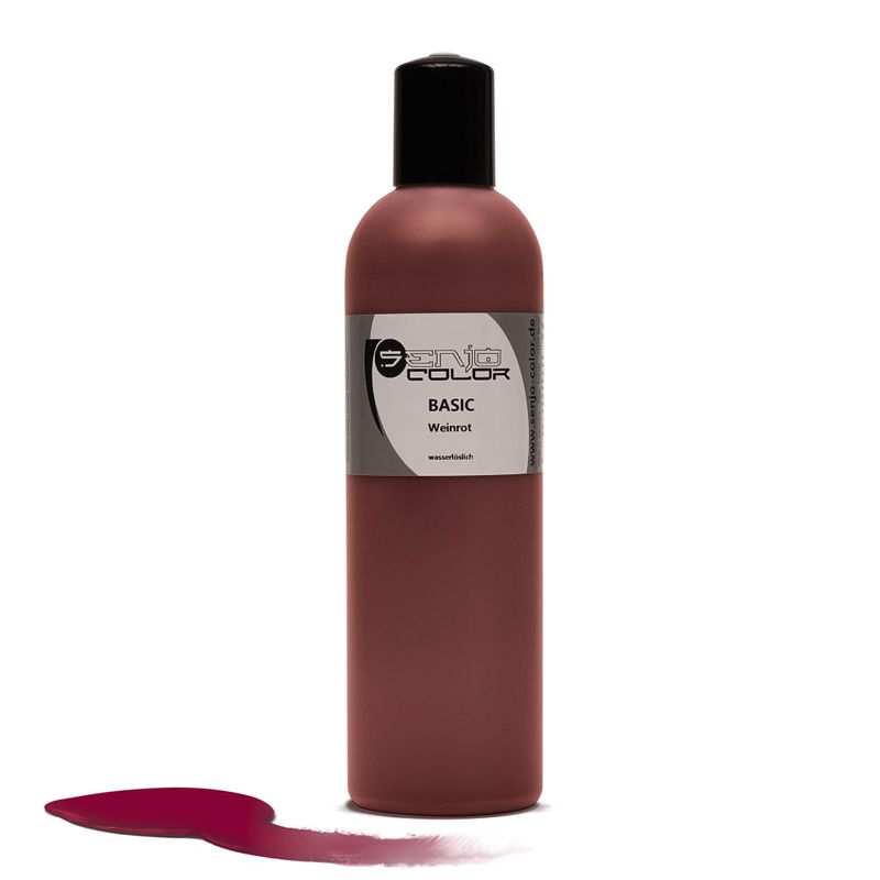 Airbrush body painting paint 250ml bottle wine red Senjo Color Basic 
