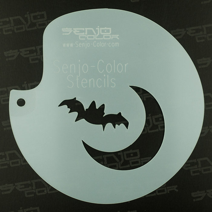Stencil bat moon Senjo Color Art Stencil 