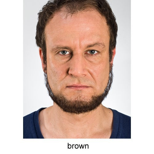 Full beard angular brown