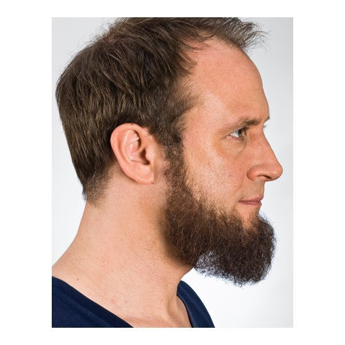 Full beard straight side view
